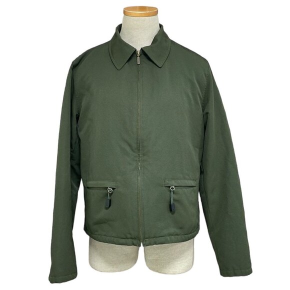 GAP Utility Jacket Coat Full Zip Collar Green Size Medium M - Picture 1 of 17